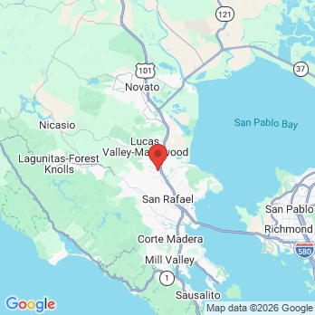 Map to Judy Chau DDS office in San Rafael, CA