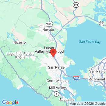 Map to Dr. Aparna Subramanian office in San Rafael, CA