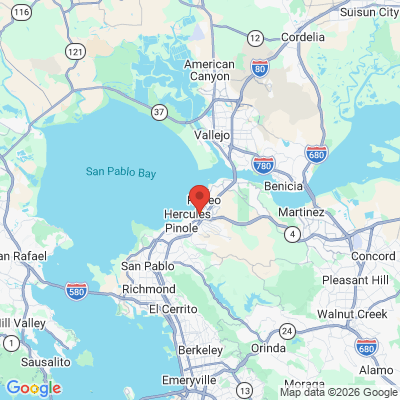 Map to Hercules Dental Care office in Hercules, CA