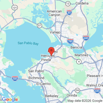 Map to Hercules Dental Care office in Hercules, CA