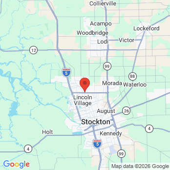 Map to SmilePro Dental  office in Stockton, CA