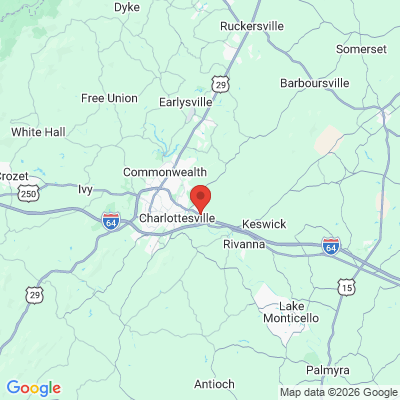 Map to  office in Charlottesville, VA