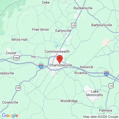 Map to  office in Charlottesville, VA