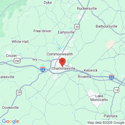 Map to  office in Charlottesville, VA