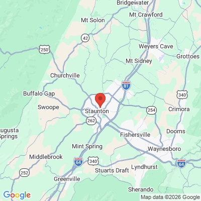 Map to  office in Staunton, VA