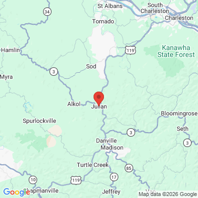 Map to  office in Julian, WV