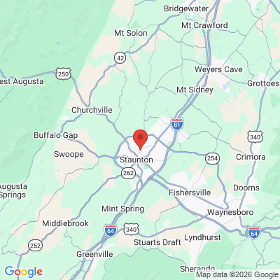 Map to  office in Staunton, VA