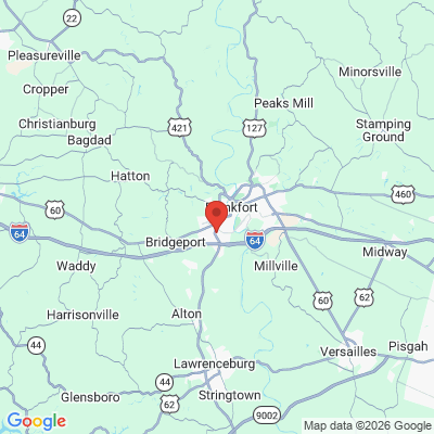 Map to  office in Frankfort, KY