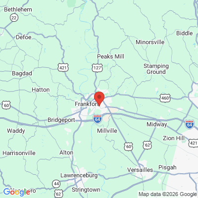 Map to  office in Frankfort, KY
