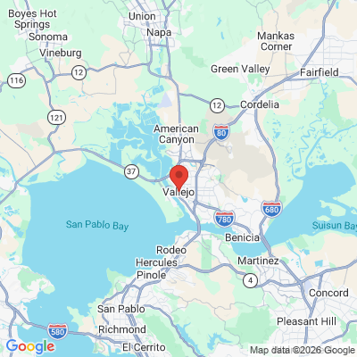 Map to  office in Vallejo, CA
