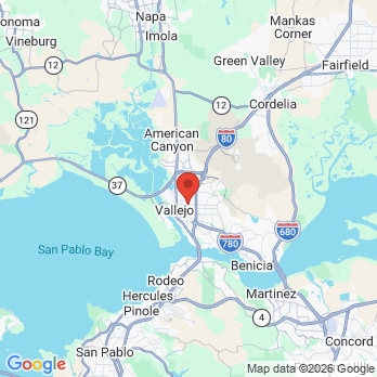 Map to Victor Chaney, D.D.S. office in Vallejo, CA