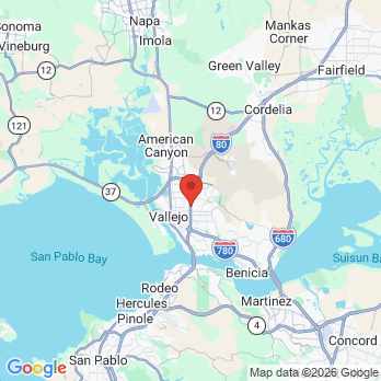 Map to Chun Orthodontics office in Vallejo, CA