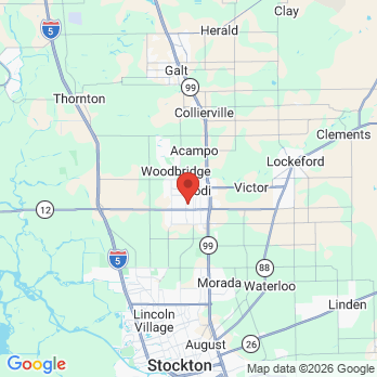 Map to The Lodi Dentist office in Lodi, CA