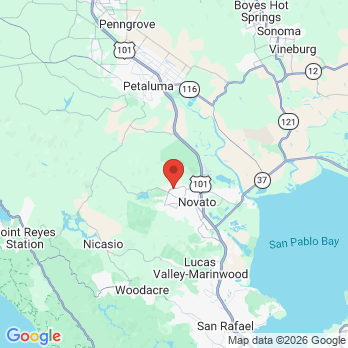 Map to Nielsen Orthodontics office in Novato, CA