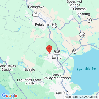 Map to Nielsen Orthodontics office in Novato, CA
