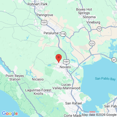 Map to San Marin Dental office in Novato, CA