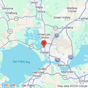 Map to GALVAN DENTAL CARE office in Vallejo, CA