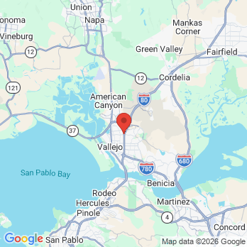 Map to Louie Artmond G DDS office in Vallejo, CA