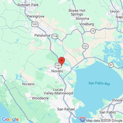 Map to  office in Novato, CA