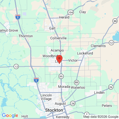 Map to  office in Lodi, CA