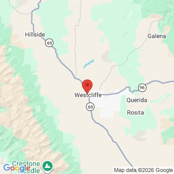 Map to New Outlook Dental Center office in Westcliffe, CO