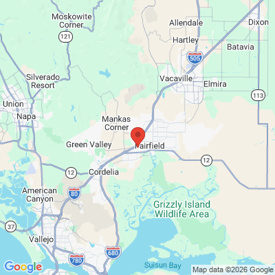 Map to  office in Fairfield, CA