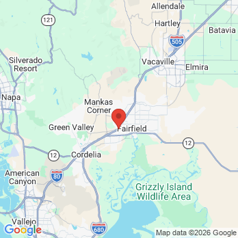 Map to zhu dental group inc office in Fairfield, CA