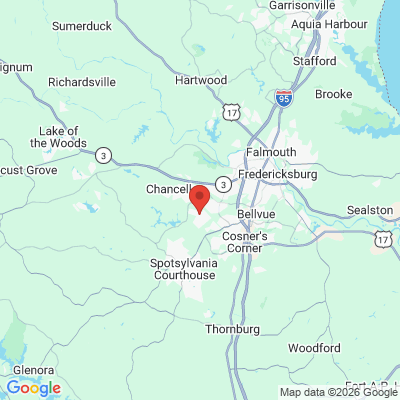 Map to  office in Fredericksburg, VA