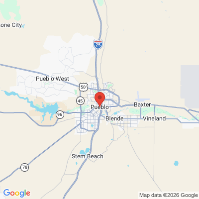 Map to  office in Pueblo, CO