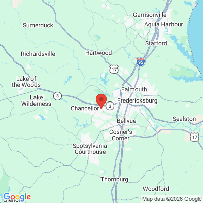 Map to  office in Fredericksburg, VA