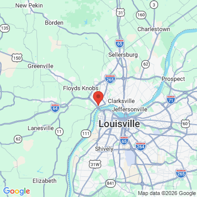 Map to  office in New Albany, IN