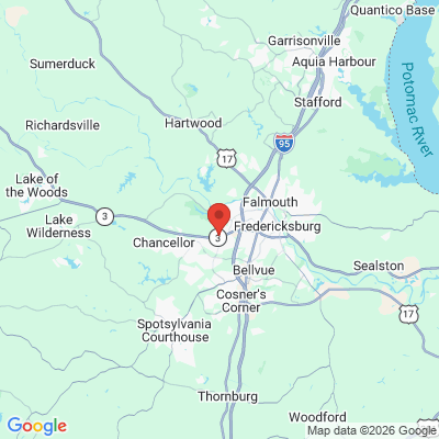 Map to  office in Fredericksburg, VA