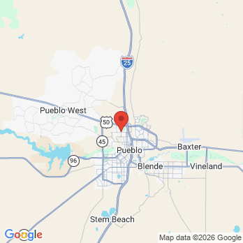 Map to Down To Earth Dental office in Pueblo, CO