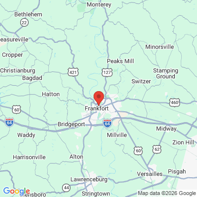 Map to  office in Frankfort, KY