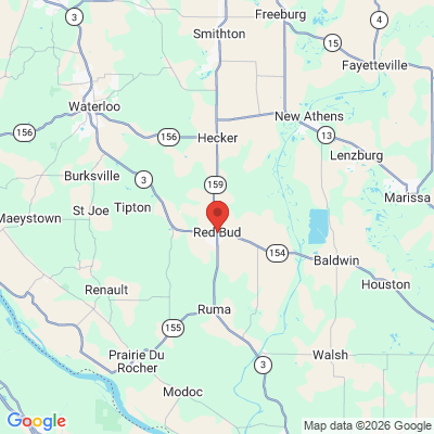 Map to  office in Red Bud, IL