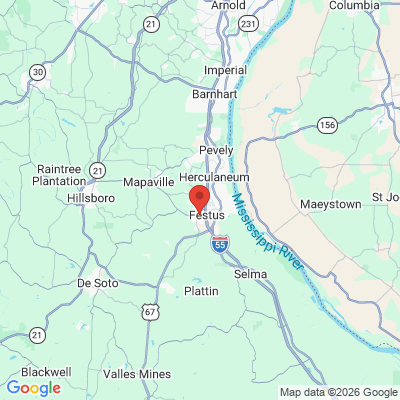 Map to  office in Festus, MO