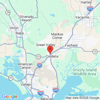 Map to Green Valley Dental office in Fairfield, CA