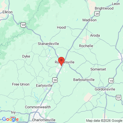 Map to  office in Ruckersville, VA