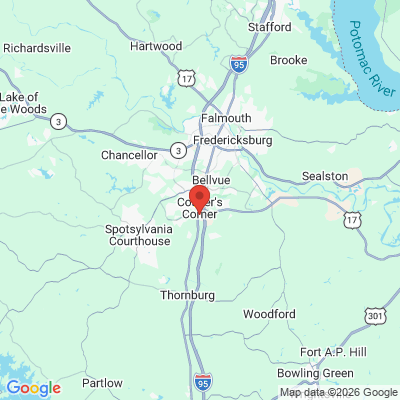 Map to  office in Fredericksburg, VA