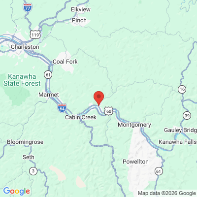Map to  office in Cedar Grove, WV
