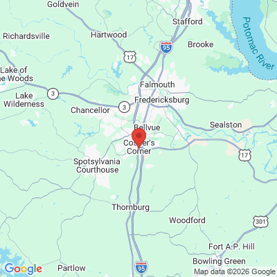 Map to  office in Fredericksburg, VA