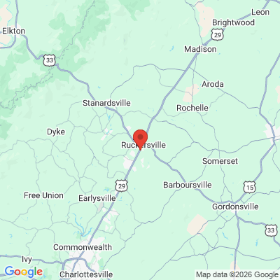 Map to  office in Ruckersville, VA