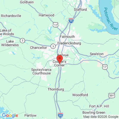 Map to  office in Fredericksburg, VA