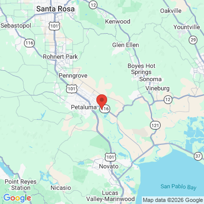 Map to  office in Petaluma, CA