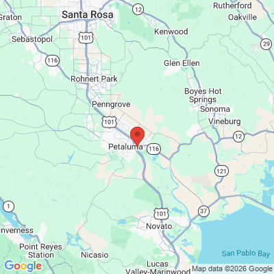 Map to  office in Petaluma, CA