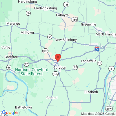 Map to  office in Corydon, IN
