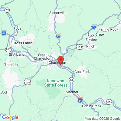 Map to  office in Charleston, WV