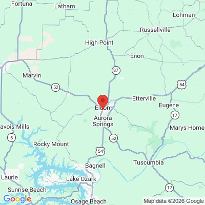 Map to  office in Eldon, MO