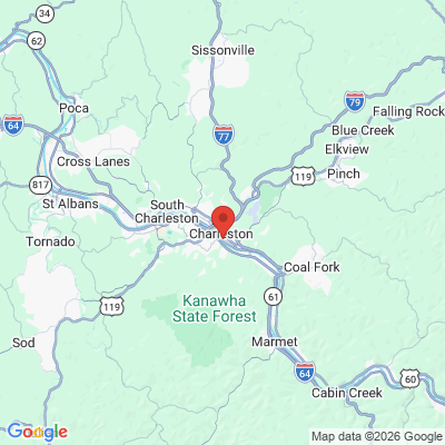 Map to  office in Charleston, WV