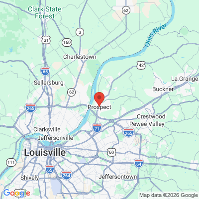 Map to  office in Prospect, KY